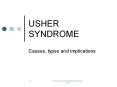 USHER SYNDROME PowerPoint PPT Presentation