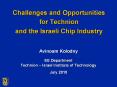 Challenges and Opportunities for Technion and the Israeli Chip Industry PowerPoint PPT Presentation