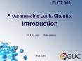 Programmable Logic Circuits: PowerPoint PPT Presentation