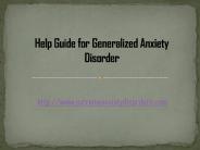 Generalized Anxiety Disorder