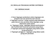 VIII. REGULASI TEGANGAN SISTEM 13ISTRIBUSI