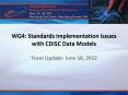 WG4: Standards Implementation Issues with CDISC Data Models PowerPoint PPT Presentation