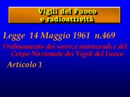 Vigili del Fuoco e radioattivit