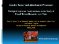 Gender, Power and Attachment Processes:  Multiple Contextual Considerations in the Study of Couple Power Dynamics over Time  Erin M. Miga, M.A., Joanna Chango , M.A, PowerPoint PPT Presentation