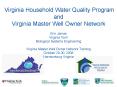 Virginia Household Water Quality Program and Virginia Master Well Owner Network PowerPoint PPT Presentation