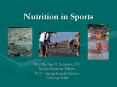Nutrition in Sports PowerPoint PPT Presentation