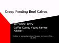 Creep Feeding Beef Calves PowerPoint PPT Presentation