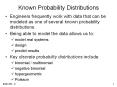 Known Probability Distributions PowerPoint PPT Presentation