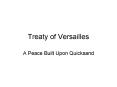 Treaty of Versailles PowerPoint PPT Presentation