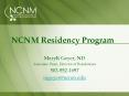NCNM Residency Program PowerPoint PPT Presentation