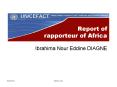Report of rapporteur of Africa PowerPoint PPT Presentation