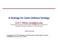 A Strategy for Cyber Defense Strategy PowerPoint PPT Presentation