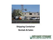 Storage Container Sales