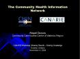 The Community Health Information Network PowerPoint PPT Presentation