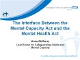 The Interface Between the Mental Capacity Act and the Mental Health Act PowerPoint PPT Presentation