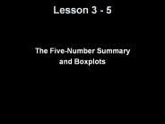 The Five-Number Summary