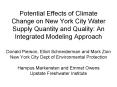Potential Effects of Climate Change on New York City Water Supply Quantity and Quality: An Integrated Modeling Approach PowerPoint PPT Presentation
