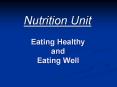 Eating Healthy and Eating Well PowerPoint PPT Presentation