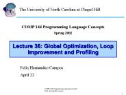COMP 144 Programming Language Concepts