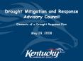 Drought Mitigation and Response Advisory Council Elements of a Drought Response Plan PowerPoint PPT Presentation