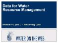 Data for Water    Resource Management PowerPoint PPT Presentation