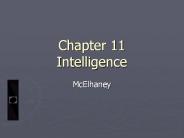 Chapter 11 Intelligence