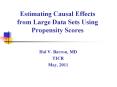 Estimating Causal Effects from Large Data Sets Using Propensity Scores PowerPoint PPT Presentation