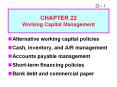 CHAPTER 22 Working Capital Management PowerPoint PPT Presentation