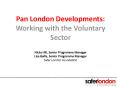 Pan London Developments: Working with the Voluntary Sector  Nicky Hill, Senior Programme Manager Lisa Bellis, Senior Programme Manager Safer London Foundation PowerPoint PPT Presentation