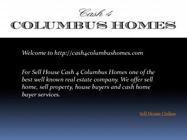 Sell House Online