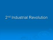 2nd Industrial Revolution