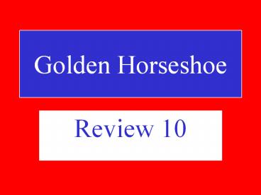Golden Horseshoe