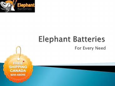 Elephantbatteries- Fujitsu Alkaline Battery Supplier in Canada