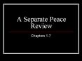 A Separate Peace Review PowerPoint PPT Presentation