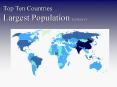 Top Ten Countries Largest Population (outlines) PowerPoint PPT Presentation