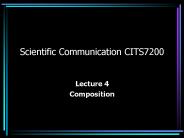 Scientific Communication CITS7200