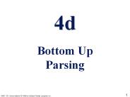 4d  Bottom Up Parsing