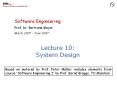 Lecture 10: System Design PowerPoint PPT Presentation