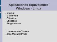 Aplicaciones Equivalentes Windows - Linux