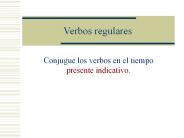 Verbos regulares