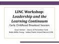 LINC Workshop: Leadership and the Learning Continuum PowerPoint PPT Presentation