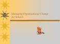 Managing Organizational Change for Schools PowerPoint PPT Presentation