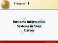 Business Information Systems in Your Career PowerPoint PPT Presentation