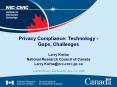 Privacy Compliance: Technology - Gaps, Challenges PowerPoint PPT Presentation