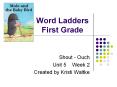 Word Ladders First Grade PowerPoint PPT Presentation