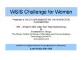 WSIS Challenge for Women PowerPoint PPT Presentation