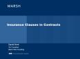 Insurance Clauses in Contracts PowerPoint PPT Presentation
