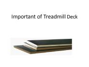 Treadmill Deck