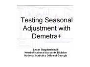 Testing Seasonal Adjustment with Demetra