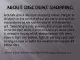 About Discount Shopping